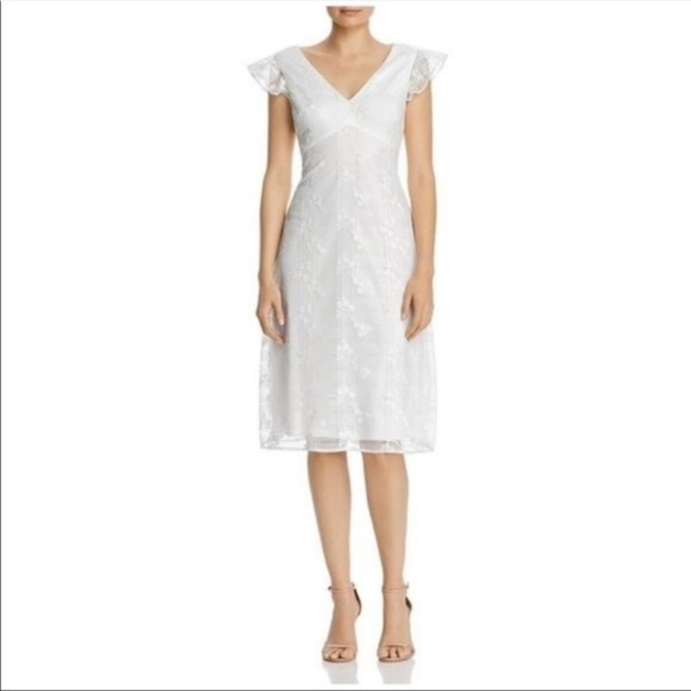 Adrianna Pappel NEVER WORN Ditsy Plaid midi dress